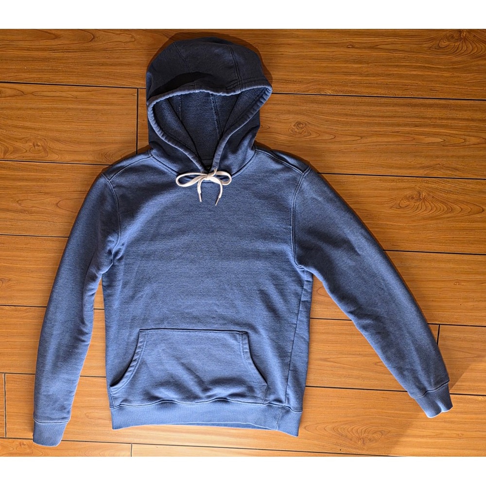 Saks Fifth Avenue Men's Blue Pullover Hoodie w/ Pockets Drawstring M